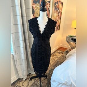 Hale Bob black lace cocktail dress, size S, excellent condition only worn once